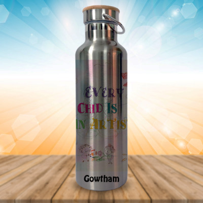Single Lid Steel Bottle 750ml